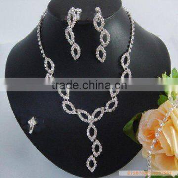 fashio bridal jewelry sets, high quality crystal jewelry sets, wedding jewelry