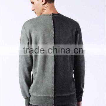 2017 MGOO Hot Sale Color Patchwork Sweatshirt Customized Long Sleeve Fashion Street Style Men Sweatshirt photo-3