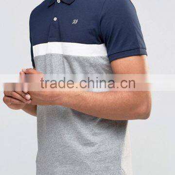 MGOO Cheap Price Custom Printing T-shirt Left Chest Printing Mens Polos Contrast Cotton Spandex Muscle Tops photo-4