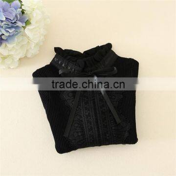 Model for Kids Knitted Solid Sweaters Mandarin Collar Children Cardigan Sweater for Girls photo-3