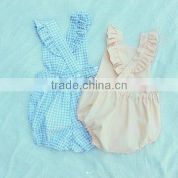 Baby Floral Patterns Vintage Romper Toddler Girls Cotton Sleeveless Bodysuit Infant Summer Clothing photo-4