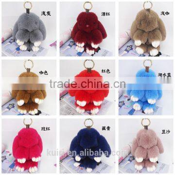 New Design Rabbit Faux Fur Doll Hare Bunny Keychain Holder Keyring Women Bag Pendant Giftt15cm and 19cm Fmq-45 photo-6