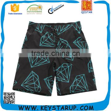 Custom Sublimation Drawstring 4-Way Stretch Mens Board Shorts