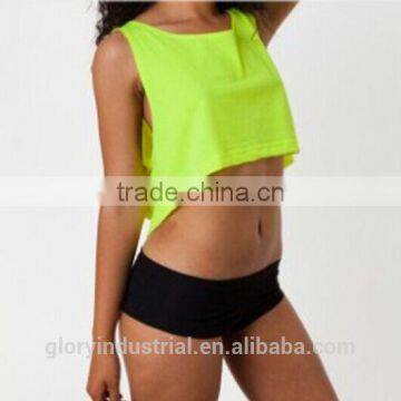 2015 Plain Crop Tops Wholesale Women photo-3