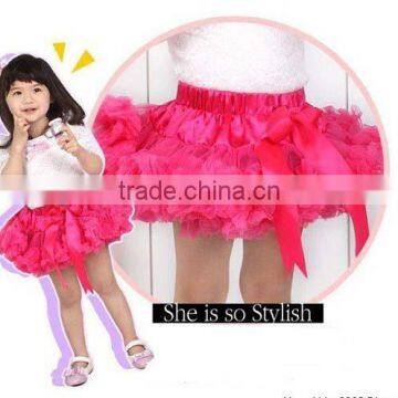 Xmas Charming Girl Fluffy Pettiskirt Fashion Sweet Chevron Girls Pettiskirt Wholesale photo-2