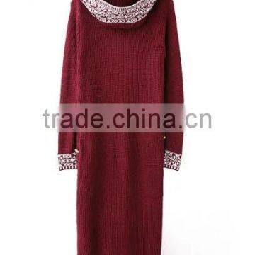 Runwaylover EY1054C New Fashion 2017 Ladies Long Style Embroidery Cardigan Coats photo-6