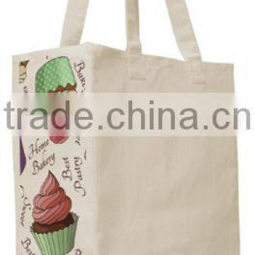 Full Color Print Gusset Accent Tote Bag - Imprinted at Both Gusset Ends With a Decorative Design and Comes With Your Logo photo-6