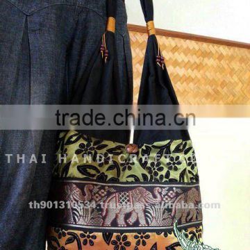 New Thai Silk Embroidered Handbag Tote Bag