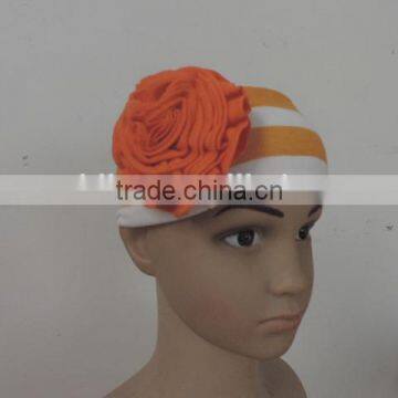 Wholesale Summer Baby Girls Elastic Headband Bright Color Stripe Flowers' Hair Accessories High Quality Kids Hair Wearing photo-2