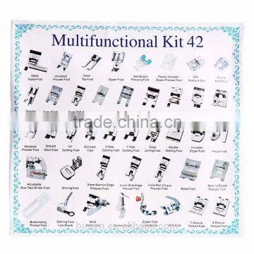 42 Pcs Knitting Needle Domestic Sewing Machine Braiding Blind Stitch Darning Presser Foot Feet Kit Set For Brother Singer Janom photo-6