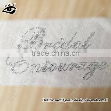 Bride Rhinestone Transfers Hot Fix Rhinestone Wedding Motifs Crystal Heat Transfers for Clothing photo-4