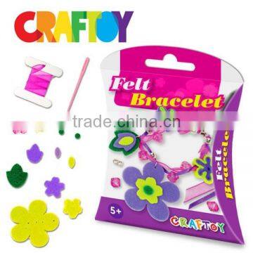 Children crafts Felt Jewelry Flower Bracelet cut price