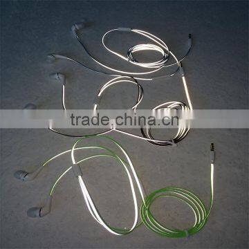 2017 New Product High Visibility and Light up Earphones/headphone Line photo-3