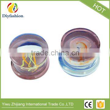 Hot Sell High Quality Comfortable Glass Marine Jellyfish Auricle Ear Plug photo-2