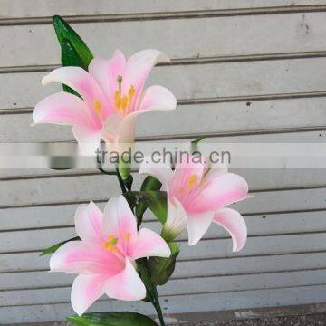 5 in One 3flower 2bud Lovely Decorative Artificial Lilies PU Flower photo-3