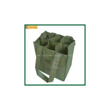 Wholesale Cheap Non Woven 4 Bottles Wine Bag (TP-WB072) photo-2
