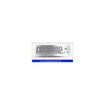 Specially designed desktop IP68 65 keys industrial keyboard with trackball MKB-65-TB-MDT
