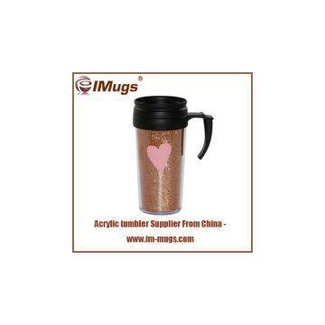 Insulated mugs with handles