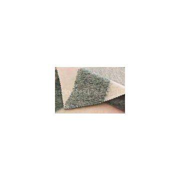 Powder Green Diamond Lattice Hair Knit Wool Fabric 410G / M Weight