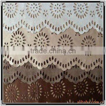 micro laser punching artificial suede fabric