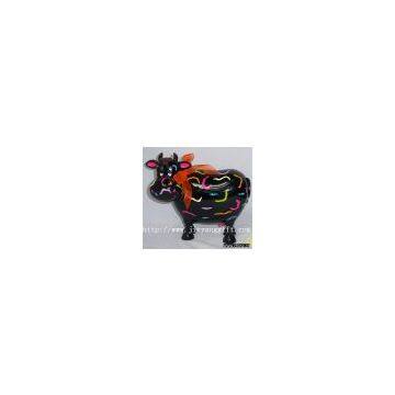 Polyresin Color Cow Money Box( Coin Bank, Saving Box)