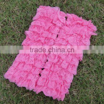 Fashion Dance Lace Ruffle Multiple Layers Socks Colorful Knit Baby Legs Leg Warmers photo-2