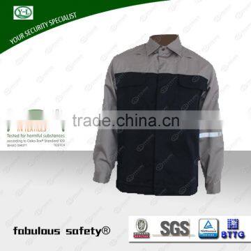 Fabric and garment factory OEM service Men's 100% cotton worker jacket