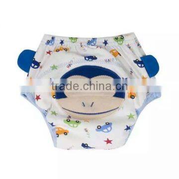 lovely monkey style soft cotton washable baby cloth diaper nappy