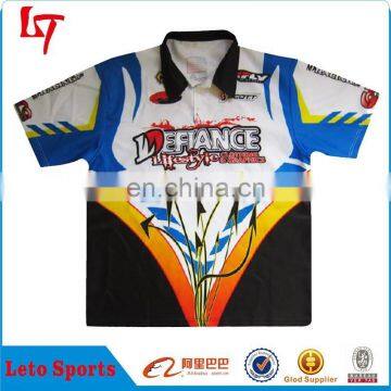 Wholesale Men's Custom Motocross Racing Jersey With Mesh Fabric