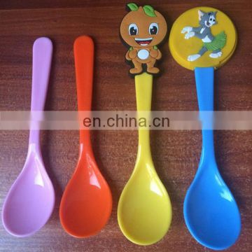 cheap wholesale good quality food grade cartoon character pp spoon for kids