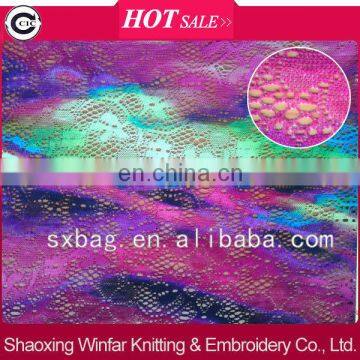 Jersey jersey polyester Jacquard breathable mesh fabric for lady dress garment