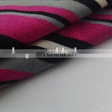 Winfar Textile Good Dyeing Ring Spun Rayon Yarn Dyed Stripe Viscose Knit Fabric photo-3