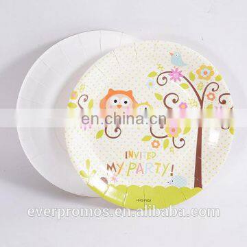 Customer High Quality Disposable/Birds Baby Show Party Paper Plates