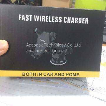 Metal Air Vent Car Holder With Wireless Fast Charger