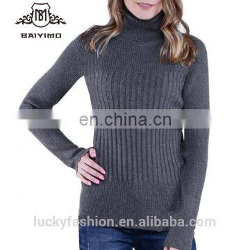 2016 BAIYIMO Women's Slim Classic Turtleneck Long Sleeve Pullover Knit Sweaters