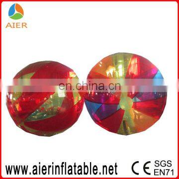 Inflatable Floating Walking Ball, Transparent n Color Floating Water Ball, Rainbow Floating Water Ball