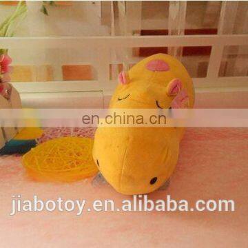 2015 hot new design pink hippo animal plush toy