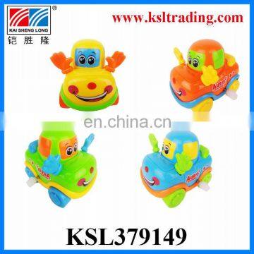 Funny cartoon plastic mini wind up car toy