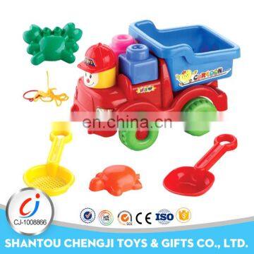 Funny outdoor toys beach car set plastic mini kids sand digger