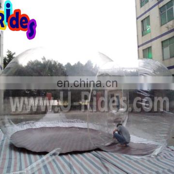 1.00mm transparent pvc bubble dome inflatable globe tent