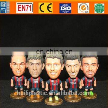 oem plastic soccer player action figure, teams soccer stars action figure, custom made soccer player figurine