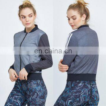 Custom Sportswear Yoga Jacket Nylon Spandex Jacket Womens Fitness Jacket