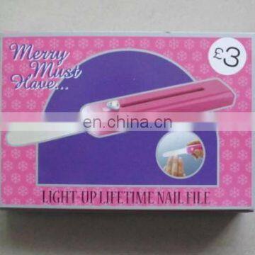 LED Light Nail File