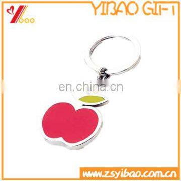 2D soft-enamel metal keychain with customized logo