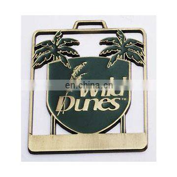 Custom made golf bag tag die cast luggage tag customized luggage tag with cut out