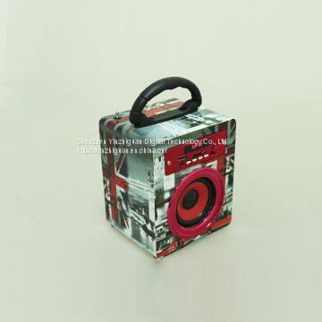 Portable Bluetooth Speaker Wireless Rechargeable Battery Mini Cube Bluetooth Wooden Speaker photo-2