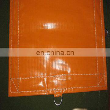 12M X 12M 630g/m2 orange/black D-tarpaulin