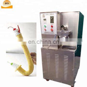 Korean hot Snack Machine of Corn Puff Extruder Filling Ice Cream