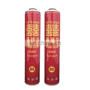 made in china Empty  polyurethane foam chemical and Empty aerosol canister