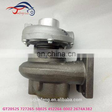 GT2052S Turbo 727265-5002S 2674A382 Turbocharger for Perkins Industrial Caterpillar 3054 T4.40 Engine